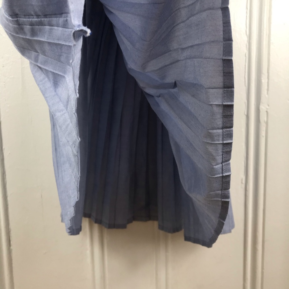 Anthropologie lilis chambray pleated midi skirt - Picture 8 of 8